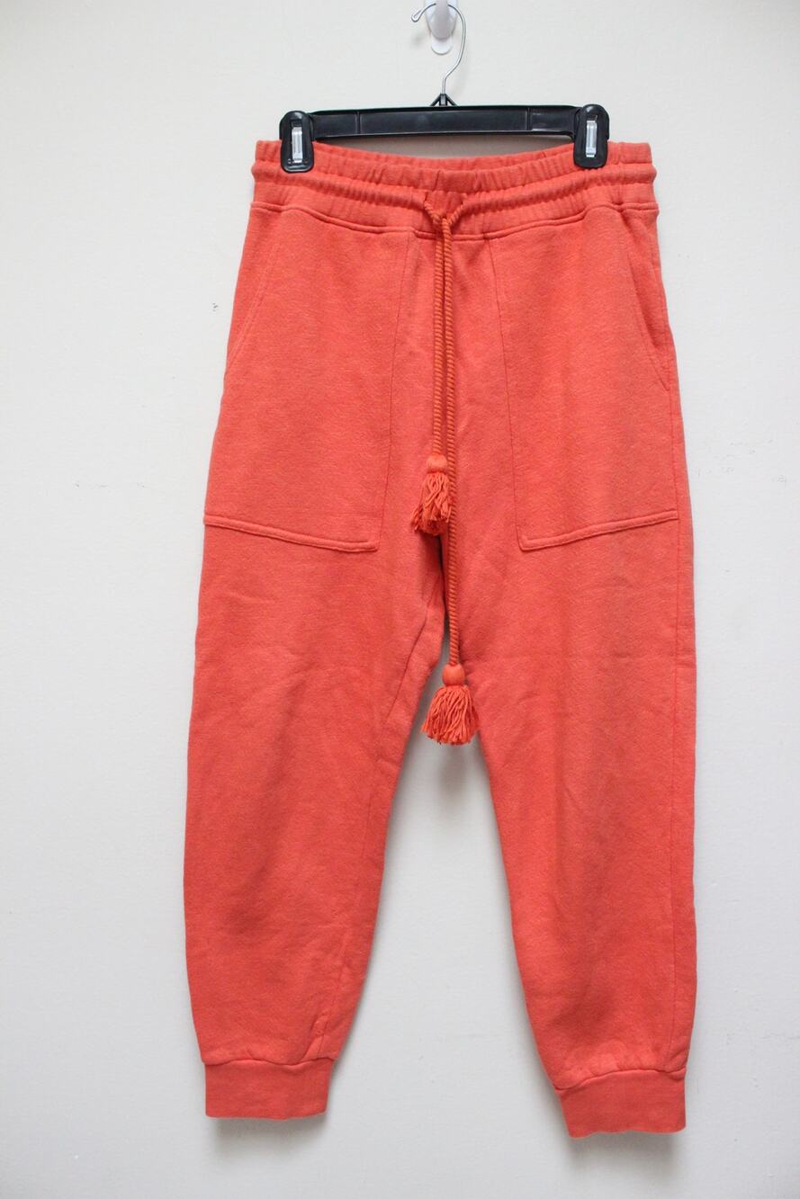 Ulla Johnson Orange Tassel Sweatpants Joggers Size Small